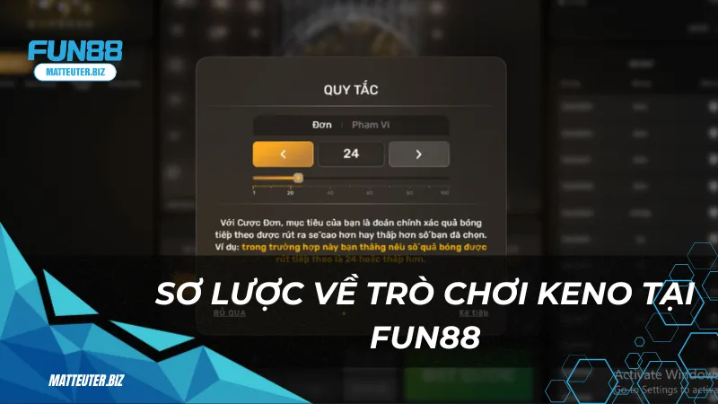 Sơ lược về trò chơi Keno tại Fun88